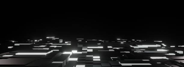 istock Colors wave with motion cubes. Abstract digital background. Concept connection big data. Futuristic technology backdrop. 3D rendering. 1722116840