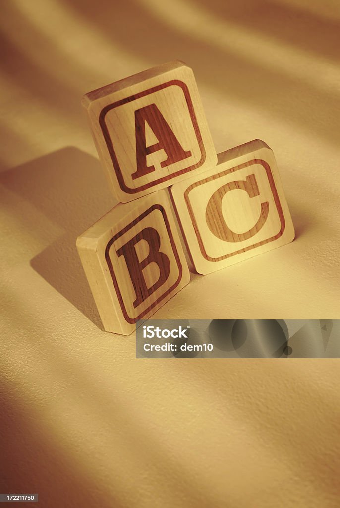 Alfabeto de blocos - Foto de stock de Aprender royalty-free
