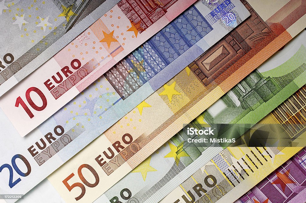 Fundo de dinheiro - Foto de stock de Moeda da União Europeia royalty-free