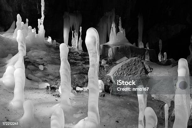Ice Fields Stock Photo - Download Image Now - Stalagmite, Bizarre, Black And White