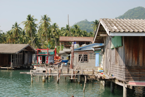One of the most touristic villages on Ko Chang Island in Thailand near Cambodia.