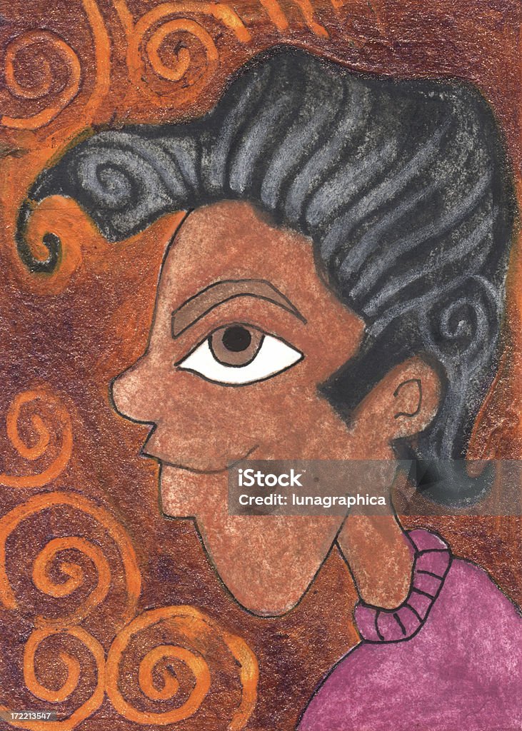 Mec à poils foncés - Illustration de Adolescent libre de droits