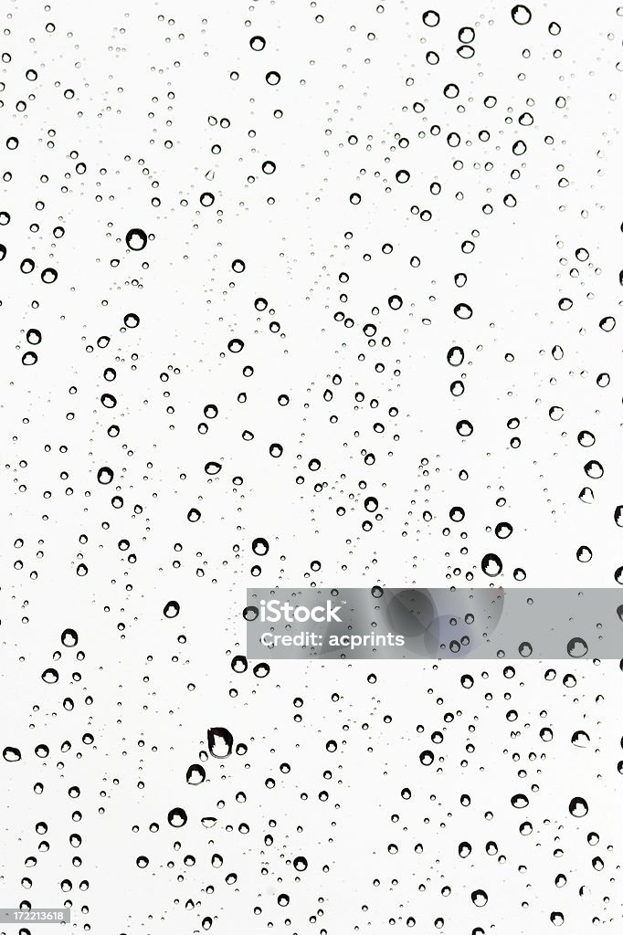 Fresca gocce d'acqua sul vetro - Foto stock royalty-free di Acqua