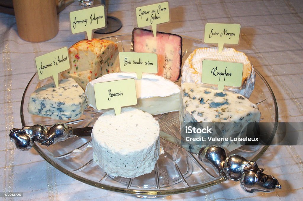 Prato de queijo - Foto de stock de Boursin royalty-free