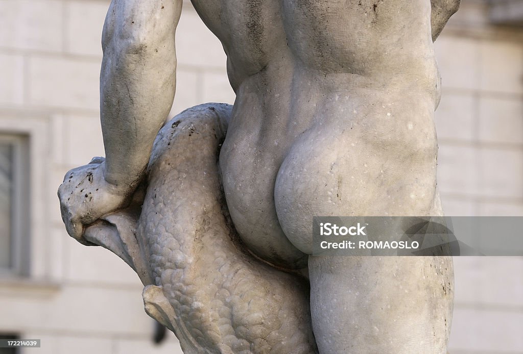 大理石の臀部、ナヴォーナ広場、ローマ、イタリア - 大理石のロイヤリティフリーストックフォト