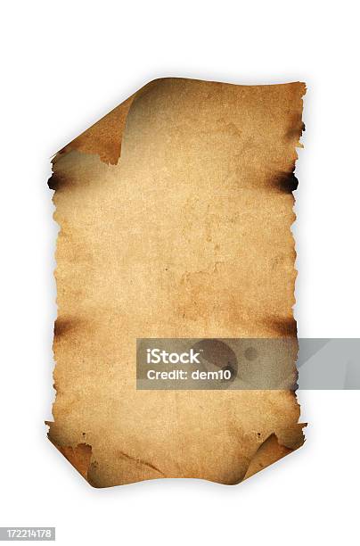 Scroll Shape Stock Photo - Download Image Now - Treasure Map, Abstract, Announcement Message