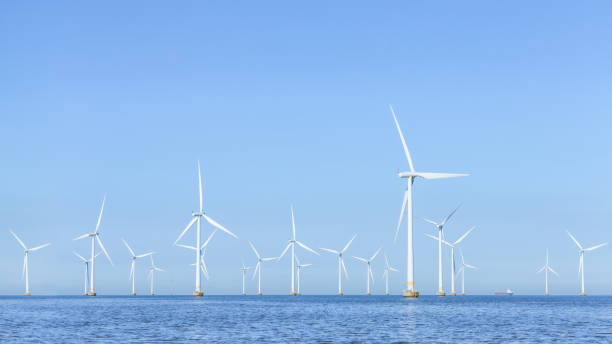 istock Offshore Wind Turbines Farm . 1722142857