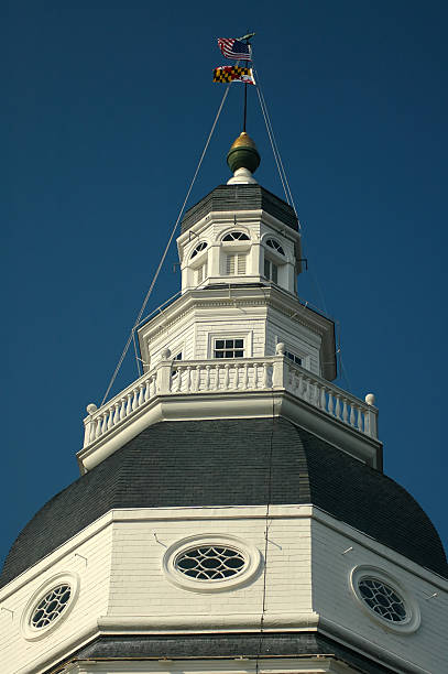 Annapolis Capitol Dome stock photo