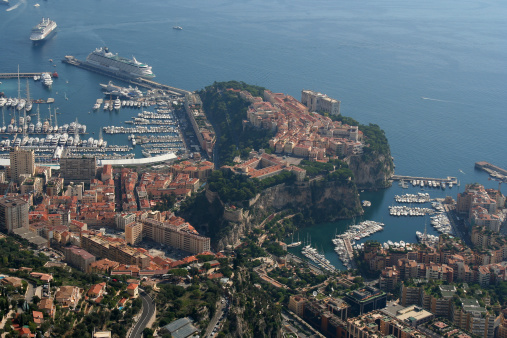 Prince Palace and old town of Monaco, France, Monte-Carlo