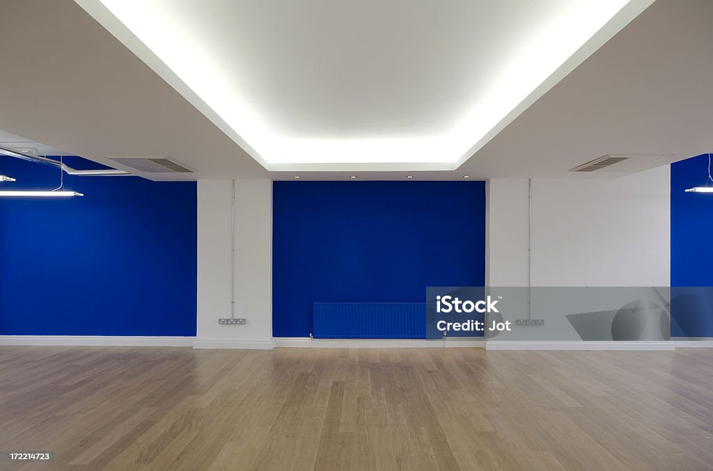 Blu ufficio - Foto stock royalty-free di Ambientazione interna