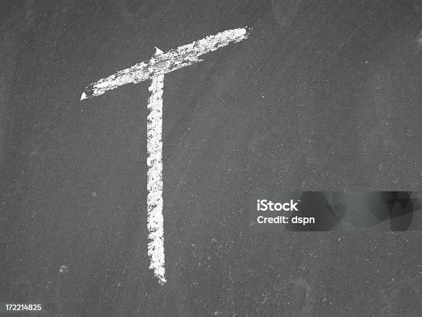 Alphabet T Chalk Stock Photo - Download Image Now - Capital Letter, Chalkboard - Visual Aid, Characters
