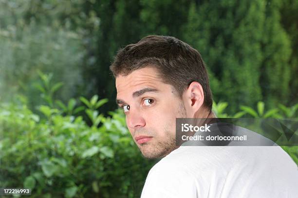 Man Looking Back Stock Photo - Download Image Now - Adult, Asking, Beautiful People