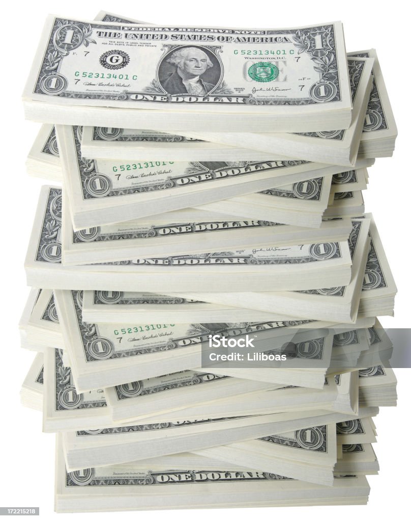 Деньги Серия - Стоковые фото Сложенное стопкой роялти-фри
