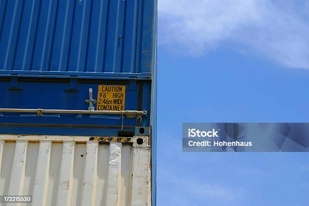 Containerblues Stockfoto und mehr Bilder von Behälter - Behälter, Blau, Container