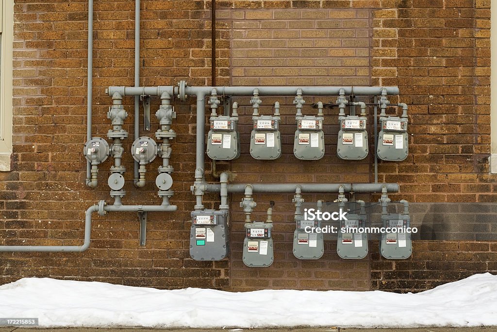 Medidores de electricidad - Foto de stock de Aire libre libre de derechos