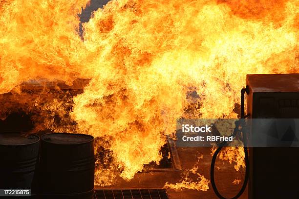 Explosion Stock Photo - Download Image Now - Exploding, Fire - Natural Phenomenon, Gas Station