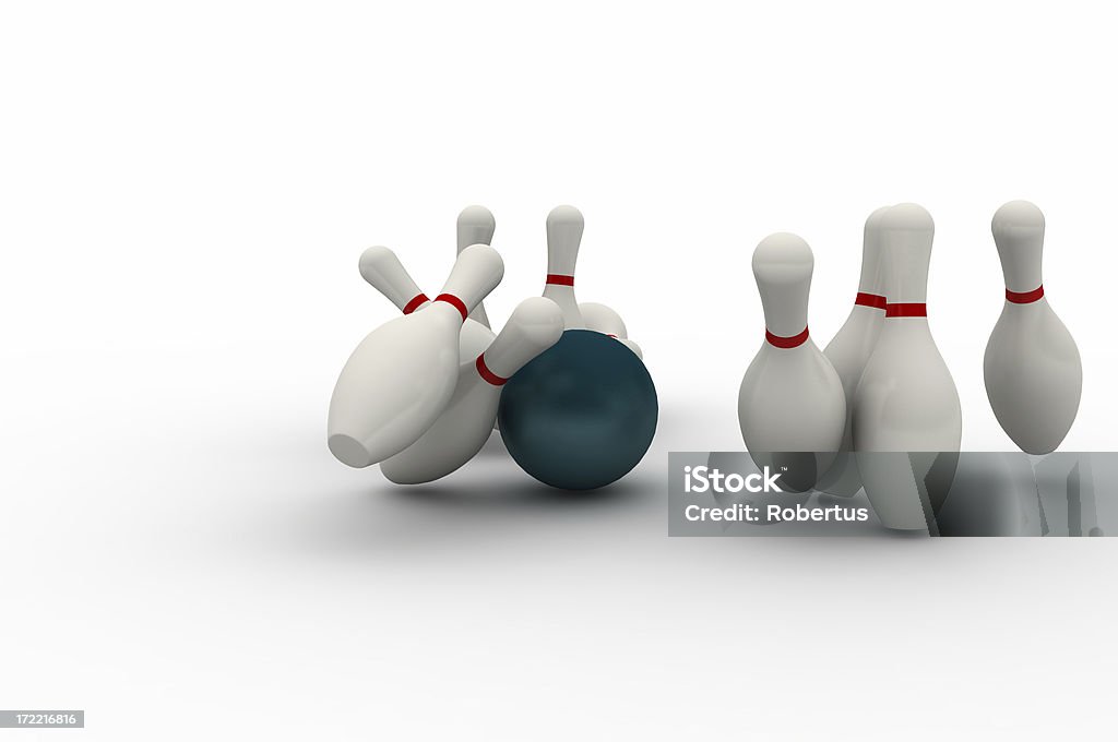 strike de bowling - Foto de stock de Bola de bolos libre de derechos