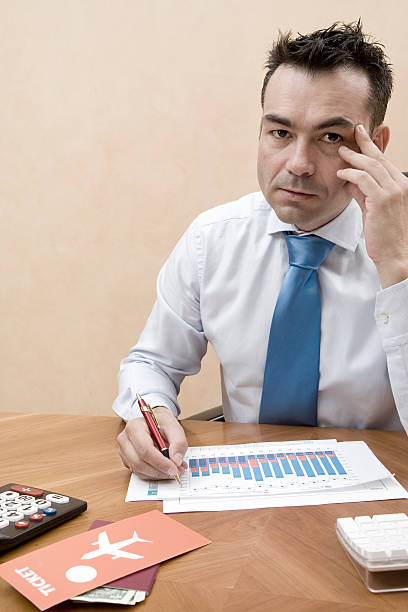 istock Businessman on his desk working 172216963