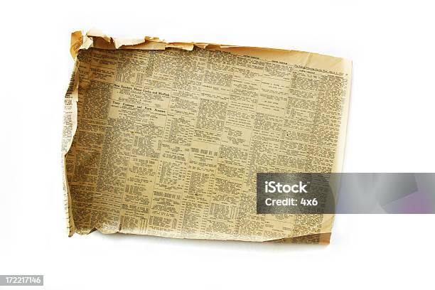 Старые Газеты От 1957 1 — стоковые фотографии и другие картинки Газета - Газета, Старый, Старомодный