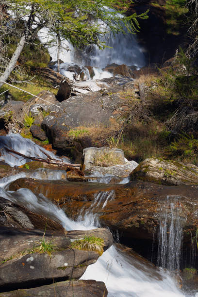istock Landscape of a waterfall at Alpe Veglia. 1722171582