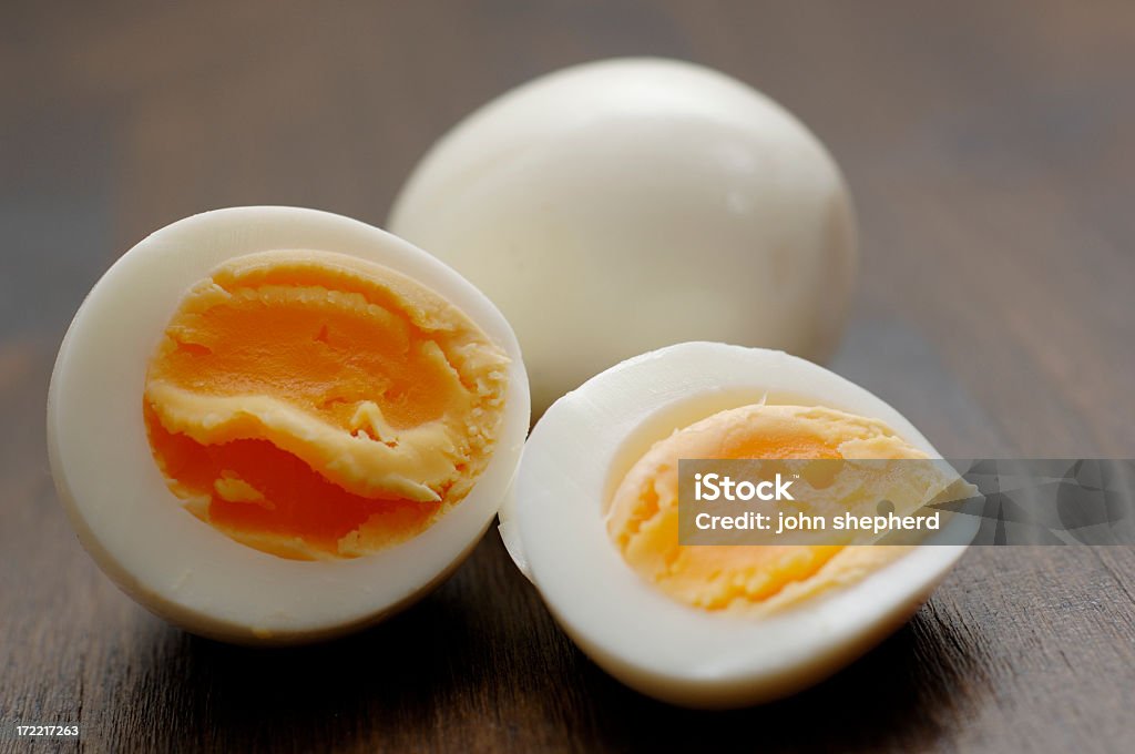 Scheiben gekochte Hühner Eier - Lizenzfrei Ei Stock-Foto