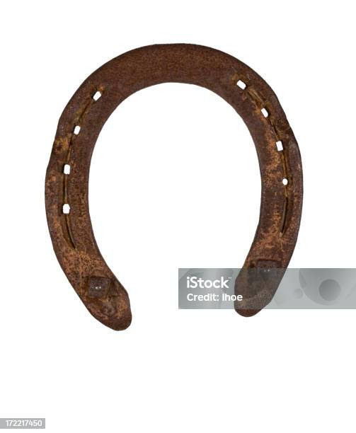 Horseshoe - Fotografias de stock e mais imagens de Ferradura - Ferradura, Fundo Branco, Enferrujado