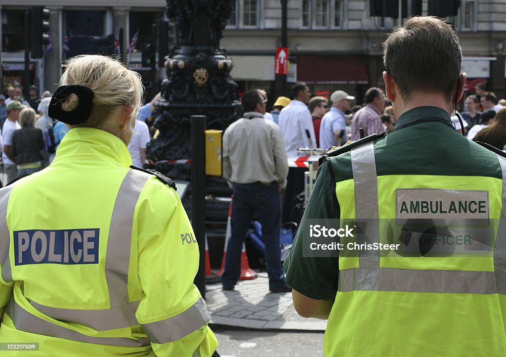 Londres serviços de emergência - Foto de stock de Força Policial royalty-free