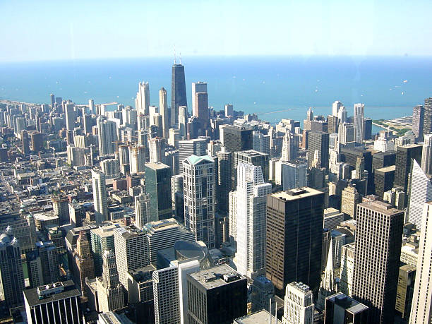 Overhead di Chicago - foto stock