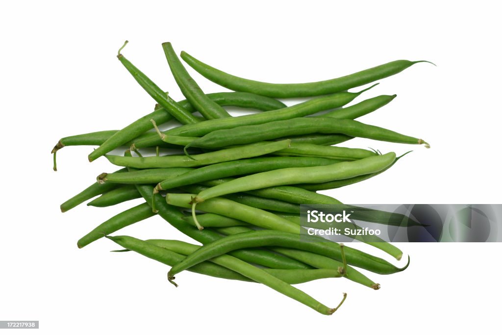 green beans "Fresh green beans, isolated on white with clipping path. Please note: clipping paths are only included if you download the largest available size of the photo (I guess clipping paths can't be retained when the photos are downsized)." Green Bean Stock Photo