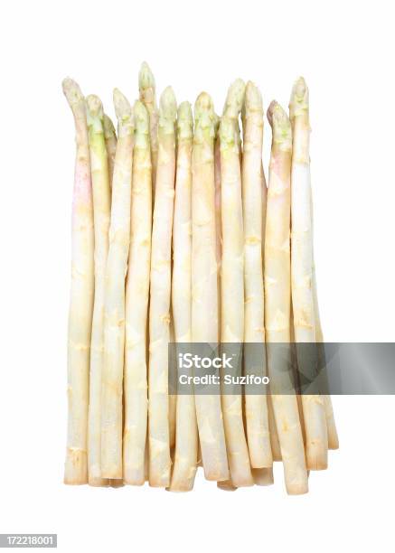 White Asparagus Isolated On A White Background Stock Photo - Download Image Now - White Asparagus, White Background, Asparagus