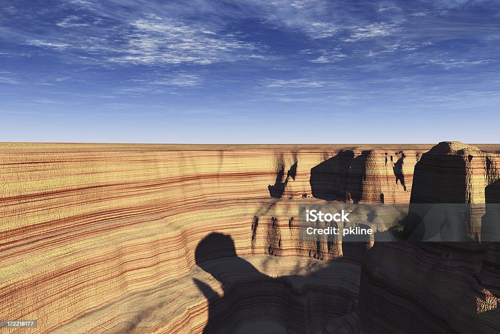 Canyon in ombra - Foto stock royalty-free di Grand Canyon