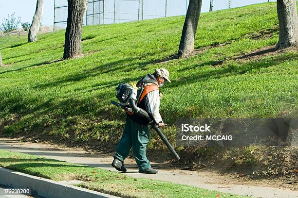 Gardner - Fotografie stock e altre immagini di Soffiafoglie - Soffiafoglie, Riparare, Giardinaggio