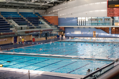 The swimming pool in the sports complex.