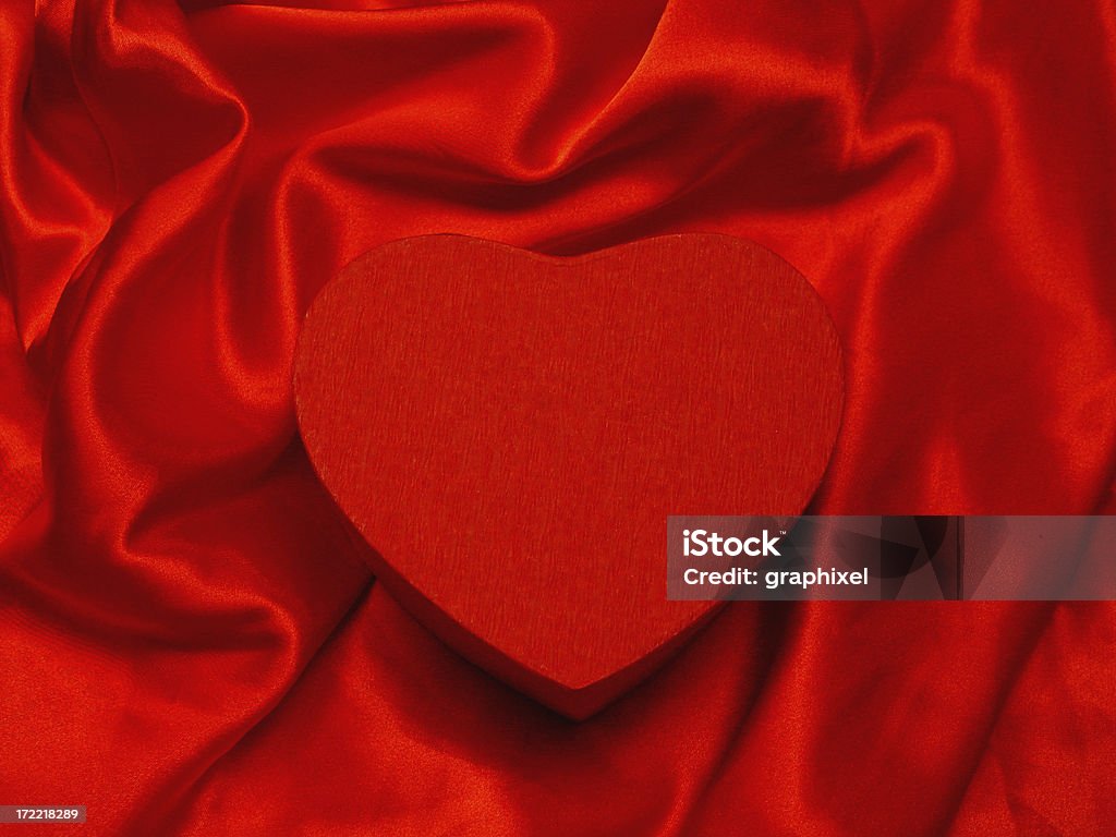 Caixa em forma de coração vermelho - Royalty-free Amor Foto de stock