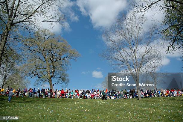 Easter Egg Hunt Stock Photo - Download Image Now - Agricultural Field, Anticipation, Blue