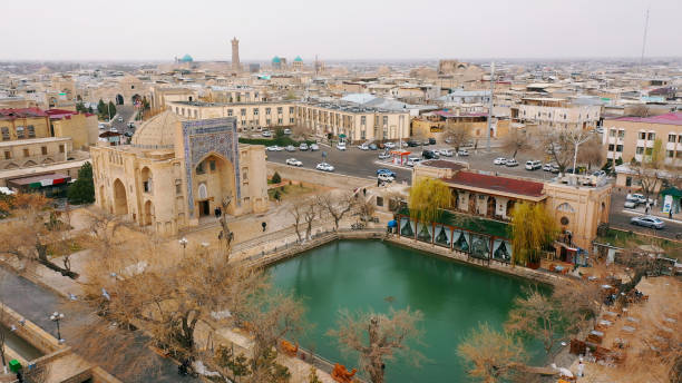 Lyabi-Khauz pond in Bukhara