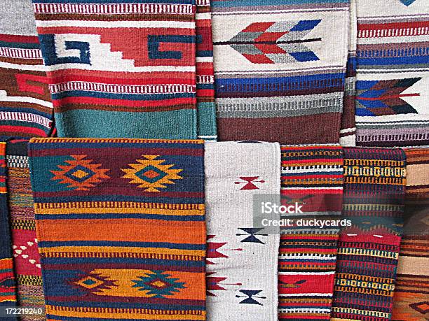 Mexican Blankets Background Stock Photo - Download Image Now - Blanket, Indigenous North American Culture, Accuracy