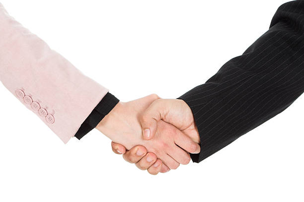 Business handshake stock photo