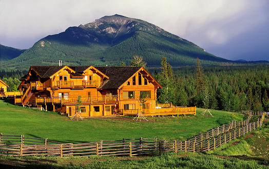 log cabin wilderness