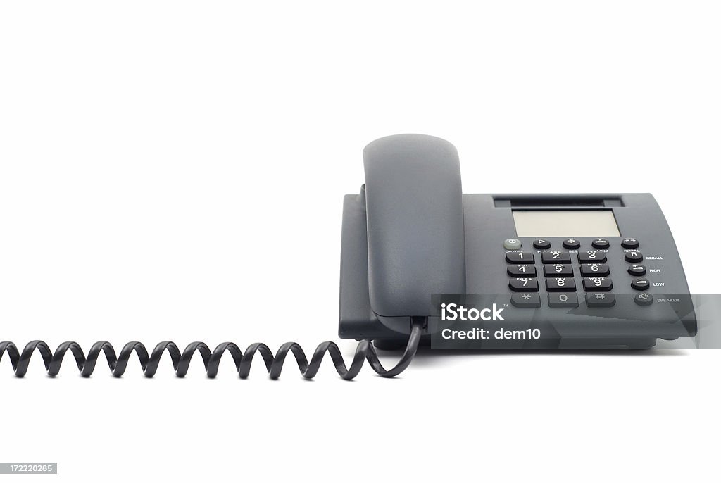 Schwarze Telefon - Lizenzfrei Telefon Stock-Foto