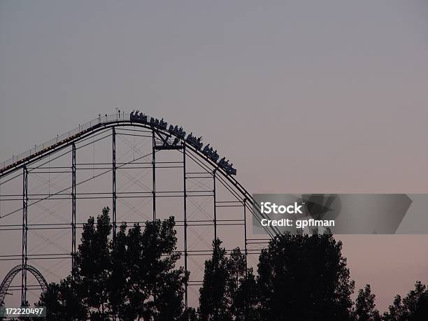 Roller Coaster Stock Photo - Download Image Now - Rollercoaster, Fun, Hill