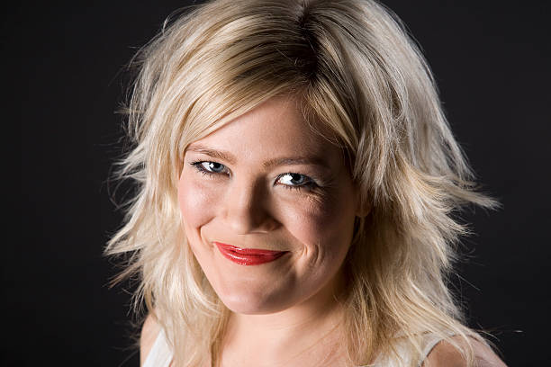 Smiling face stock photo