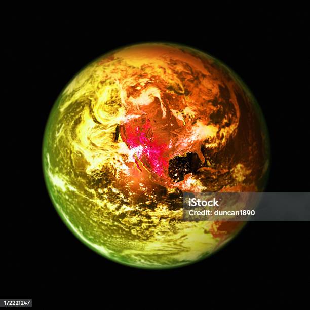 Riscaldamento Globale - Fotografie stock e altre immagini di Ondata di calore - Ondata di calore, Pianeta Terra, Vista satellitare