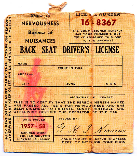 istock Back Seat Driver's License-1957 172221262