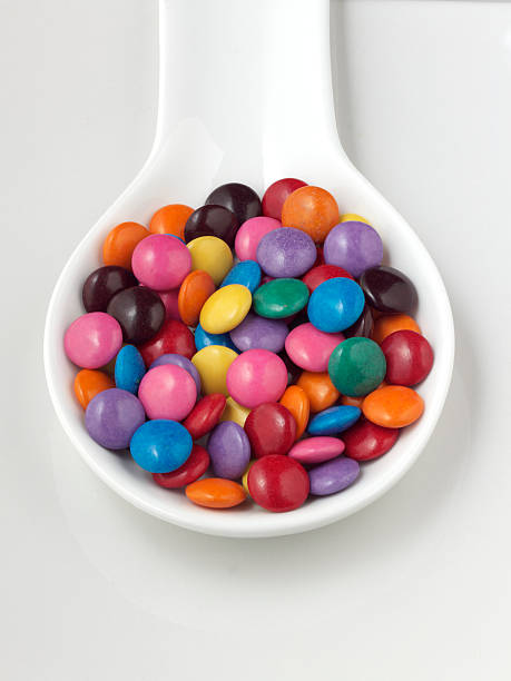 Chocolate Smarties stock photo