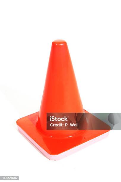 Foto de Cone De Trânsito Isolado e mais fotos de stock de Conceito - Conceito, Cone, Cone de Trânsito