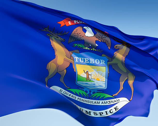 istock Flag of Michigan 172221767