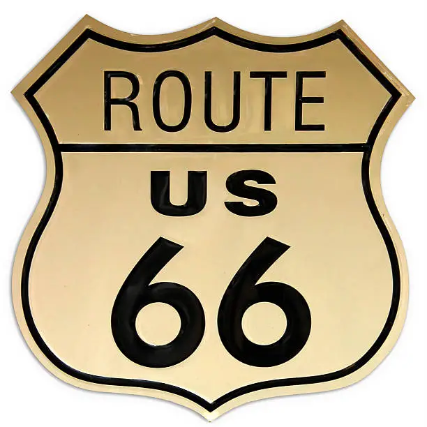 Old highway sign from route 66.
