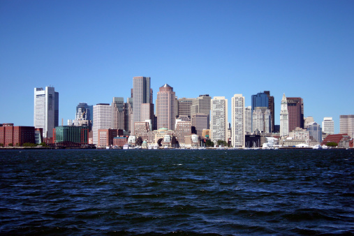 Boston skyline taken from the oceanRelated Boston Images: