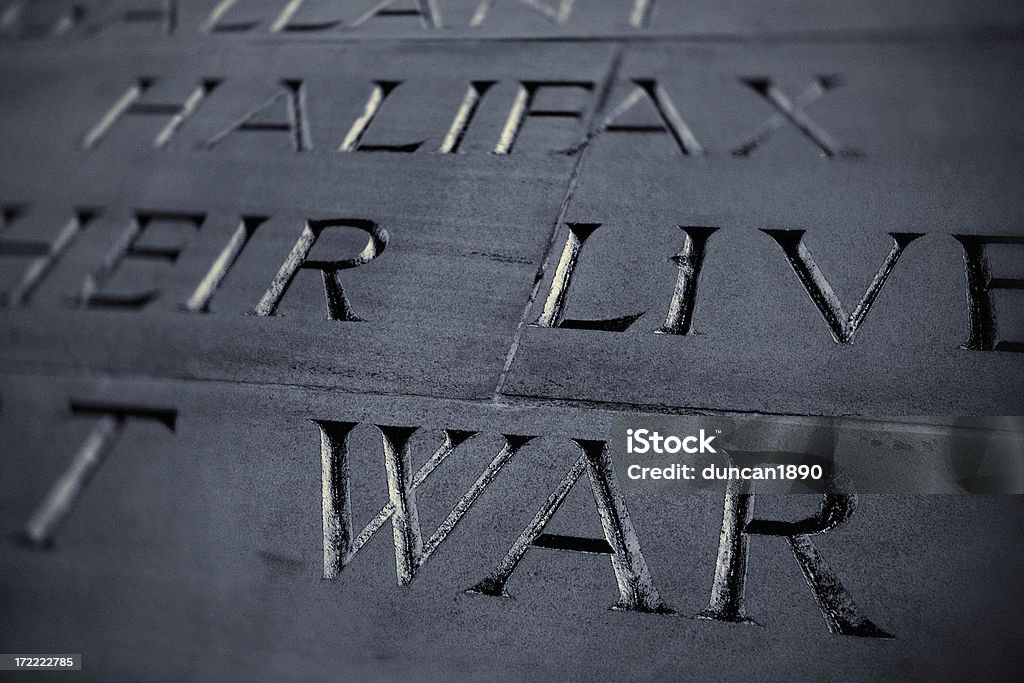 was Black and white detail of a war memorial Memorial stock illustration